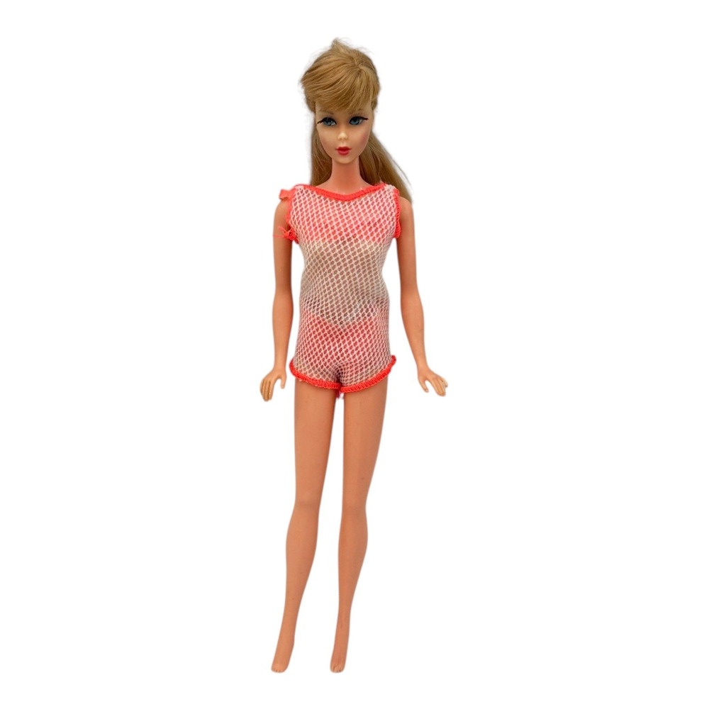 Vintage Twist N Turn Barbie Doll 1966 TNT Ash Blonde‎ Japan 1966 w Bathing Suit